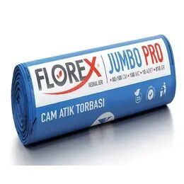 537 CAM ATIK BASKILI PRO JUMBO ÇÖP POŞET 810 GR 10X10 AD 8,1 KG MAVİ