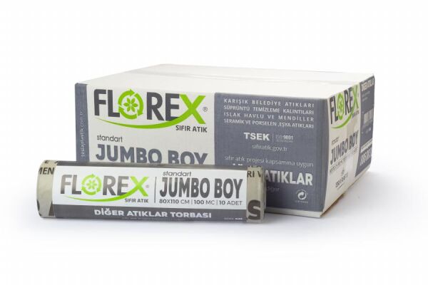 849 DİĞER ATIKLAR BASKILI BÜYÜK BOY ÇÖP POŞET 350 GR 10X20 AD 7 KG GRİ