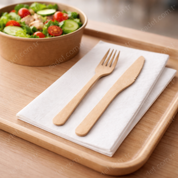 ORGANİK AHŞAP BIÇAK 16 CM 100 ADET X 50 PAKET