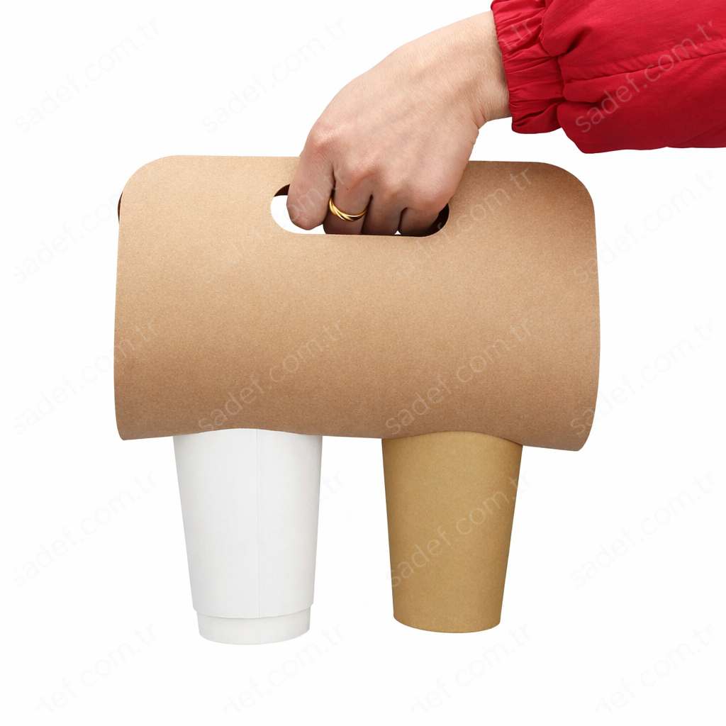 KARTON BARDAK ÇANTA TAŞIYICI 2'Lİ 100 ADET