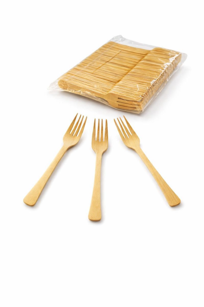 ORGANİK AHŞAP ÇATAL 16 CM 100 ADET X 10 PAKET