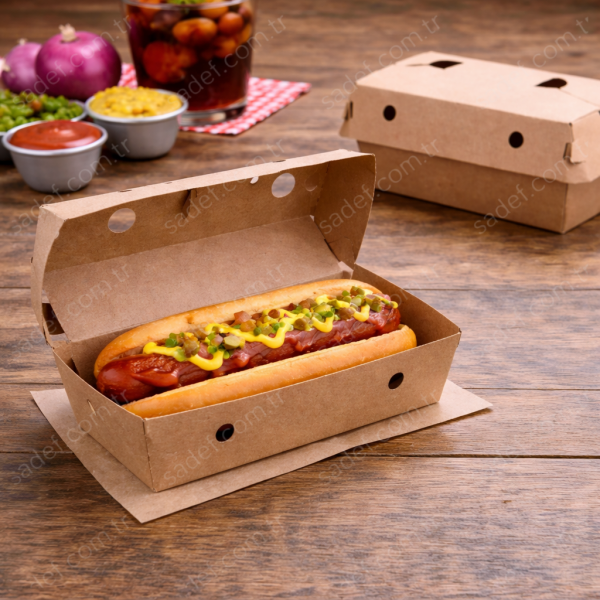 KUTU HOTDOG 140X70X65 MM 100 ADET
