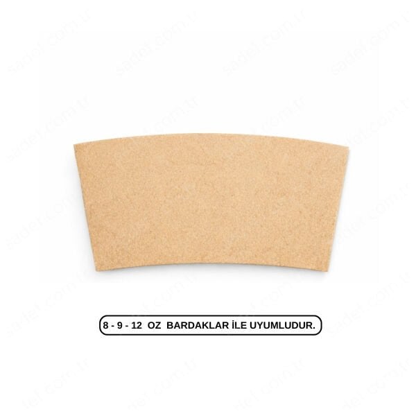 SLEEVE KRAFT BARDAK CEKETİ 8 - 9 - 12 OZ 1000 ADET