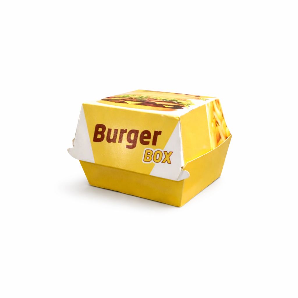 BASKILI HAMBURGER KUTUSU 9X9X7 ( KÜÇÜK BOY ) 100 ADET