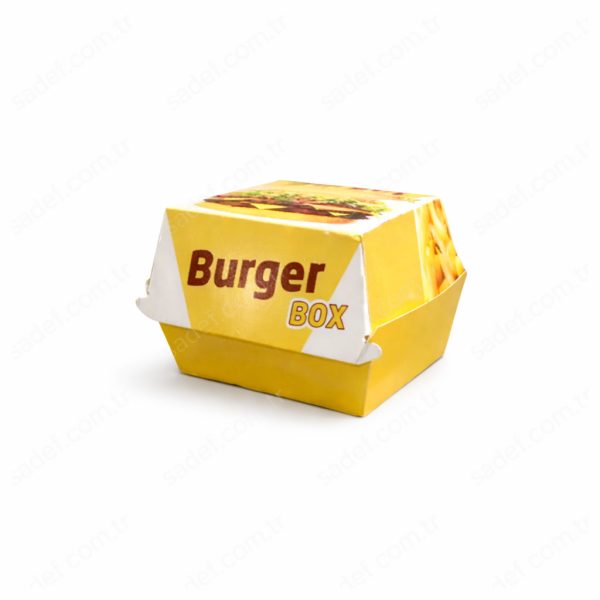 BASKILI HAMBURGER KUTUSU 9X9X7 ( KÜÇÜK BOY ) 100 ADET