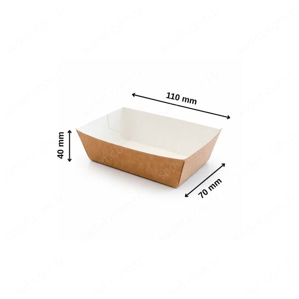 KRAFT KONİK KUTU 7X11X4 ( KÜÇÜK BOY ) 100 ADET