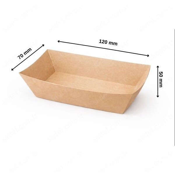 KRAFT OREGO BASKISIZ KONİK KUTU ( 12X7X5  KÜÇÜK BOY 250 ADET