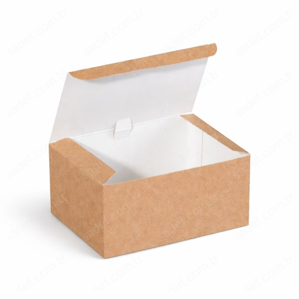 KRAFT NUGGET KUTUSU 12X8X6 ( KÜÇÜK BOY ) 100 ADET