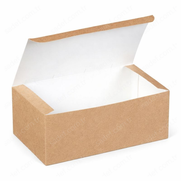 KRAFT NUGGET KUTUSU 12X22X8 ( BÜYÜK BOY ) 100 ADET