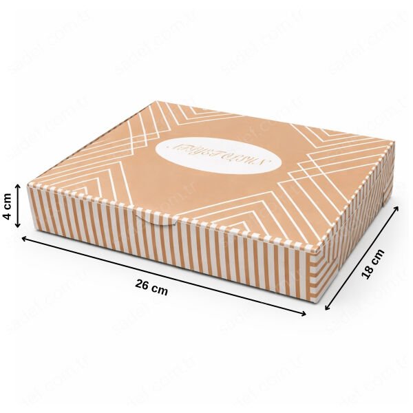 AFİYET OLSUN BAKLAVA KUTUSU 1 KG ( 26X18X4 CM ) 100 AD