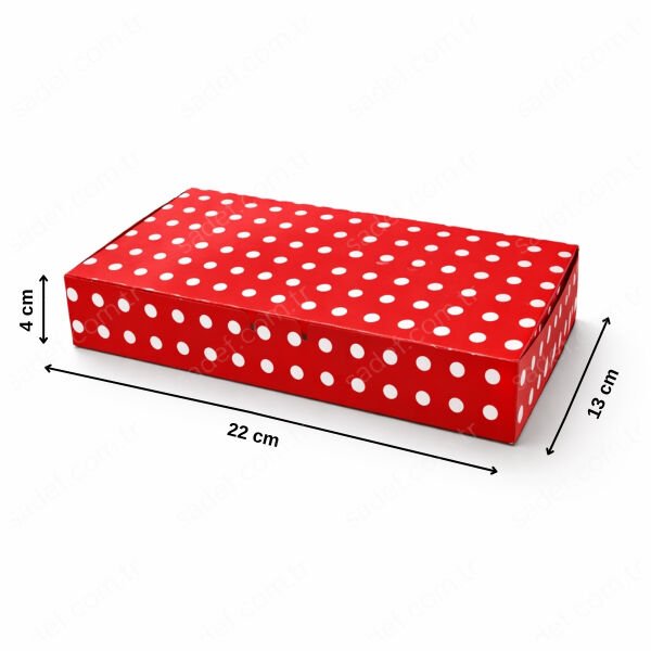 PUANTİYELİ BAKLAVA KUTUSU 0,5 KG ( 22X13X4 ) CM 100 AD