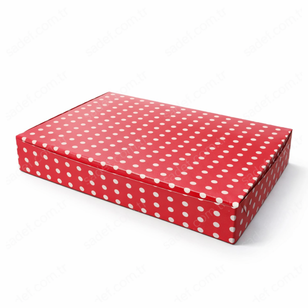 PUANTİYELİ BAKLAVA KUTUSU 1 KG ( 26X18X4 CM ) 100 AD