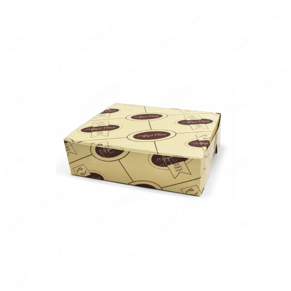 AFİYET OLSUN FOLYOLU KURU PASTA KUTUSU 250 GR ( 14X12X4 ) CM 100 AD
