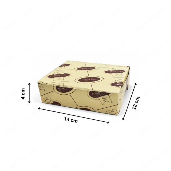 AFİYET OLSUN FOLYOLU KURU PASTA KUTUSU 250 GR ( 14X12X4 ) CM 100 AD