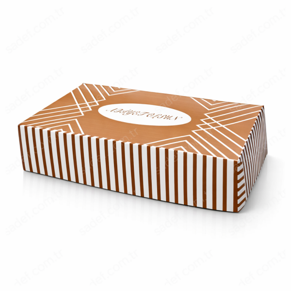 AFİYET OLSUN FOLYOLU KURU PASTA KUTUSU 0,5 KG ( 22X12X5 CM ) 100 AD