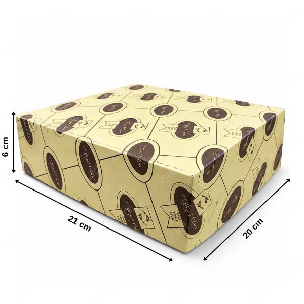 AFİYET OLSUN FOLYOLU KURU PASTA KUTUSU 1 KG ( 21X20X6 CM ) 100 AD