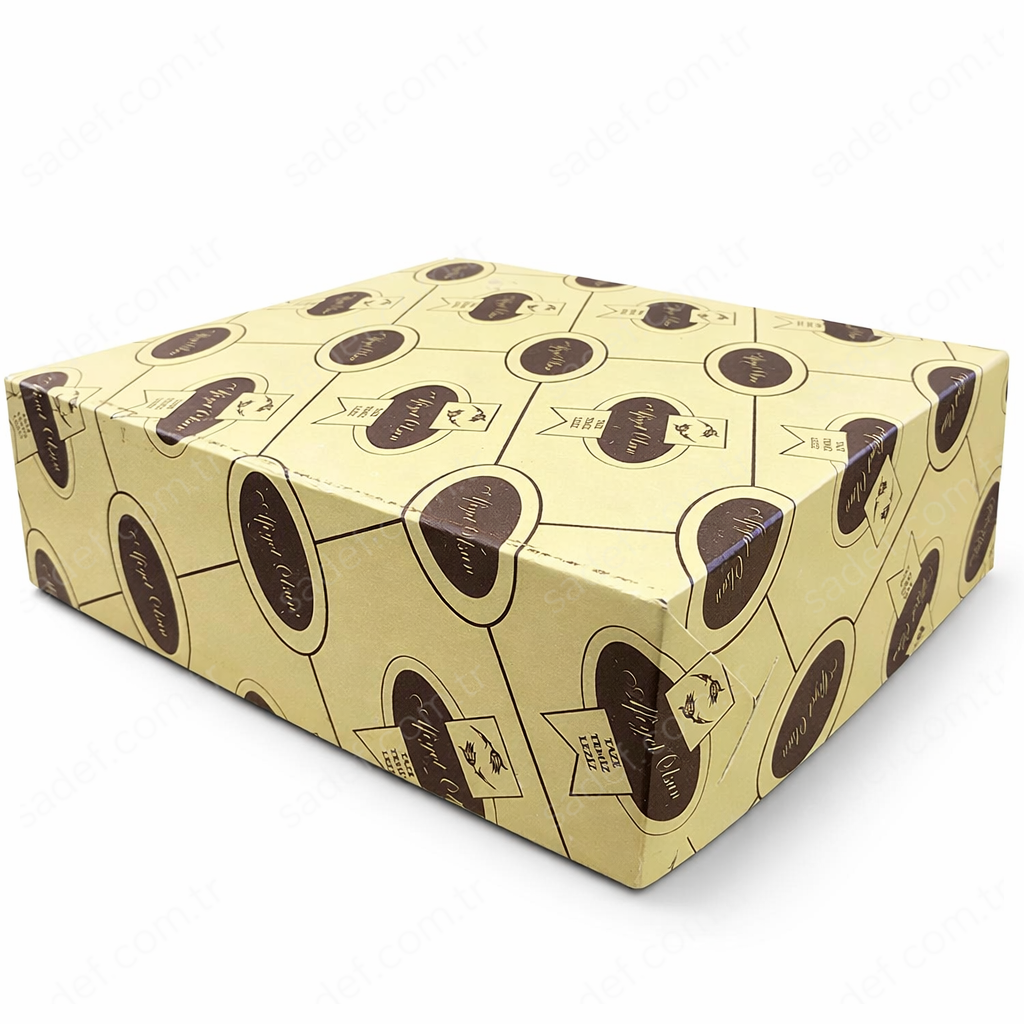 AFİYET OLSUN FOLYOLU KURU PASTA KUTUSU 1 KG ( 21X20X6 CM ) 100 AD