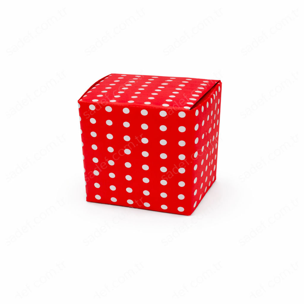 PUANTİYELİ TEKLİ PASTA KUTUSU ( 12X12X10 CM ) 100 AD