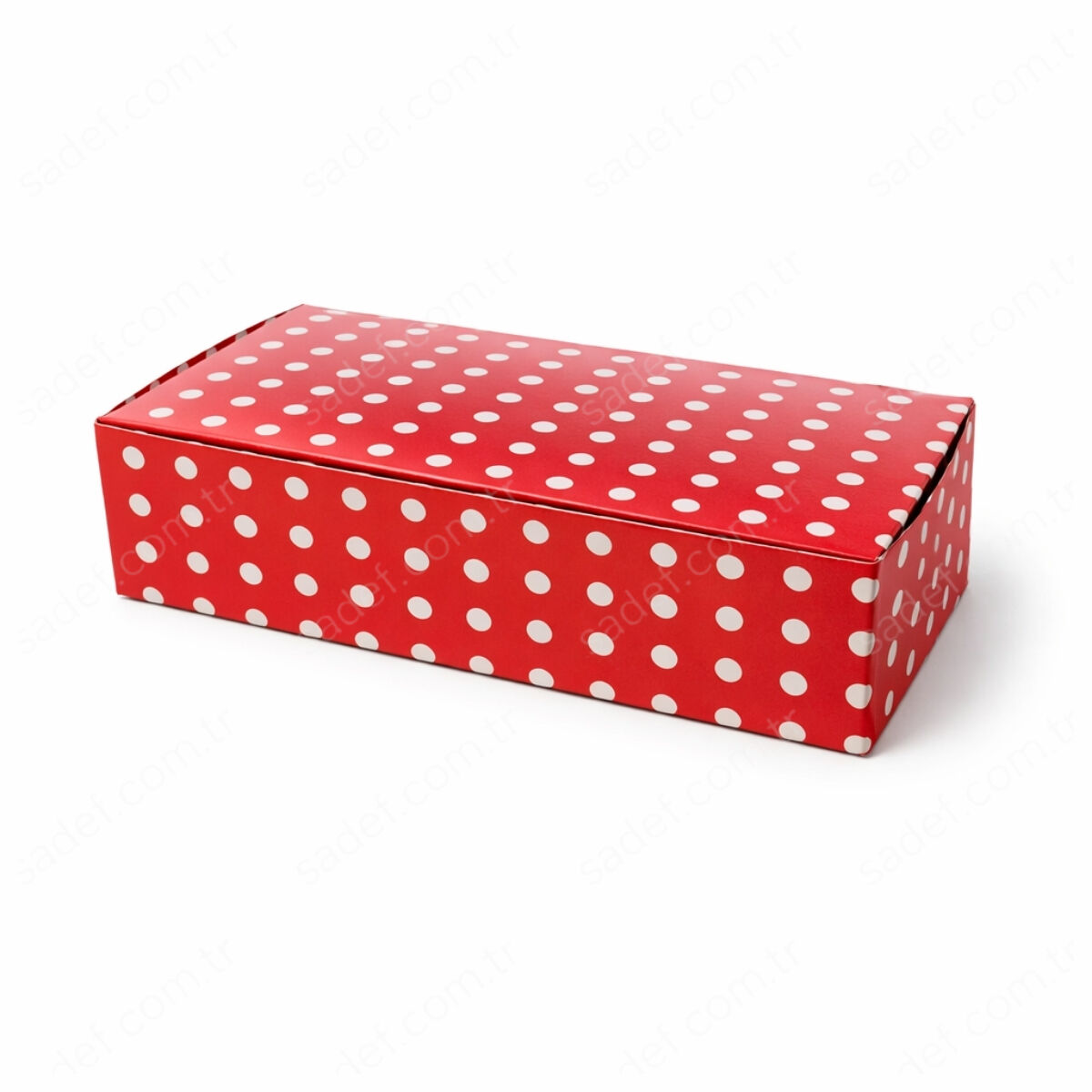 PUANTİYELİ FOLYOLU KURU PASTA KUTUSU 1 KG ( 21X20X6 CM ) 100 AD