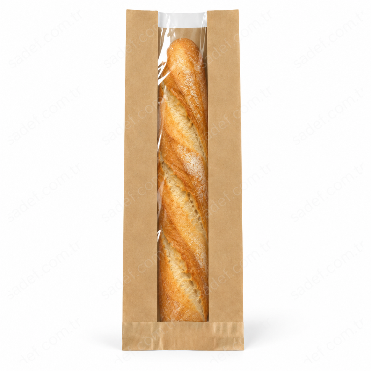 PENCERELİ ŞAMUA KESE KAĞIDI ( 10,5X55 CM ) BAGET EKMEK 10 KG