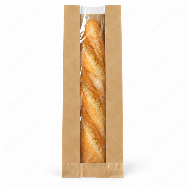 PENCERELİ ŞAMUA KESE KAĞIDI ( 10,5X55 CM ) BAGET EKMEK 10 KG