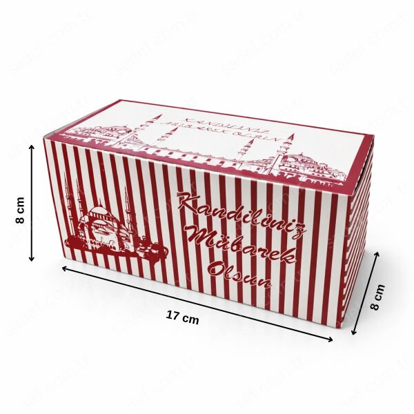 KANDİL SİMİT KUTUSU ( 17X8X8 CM ) 100 AD