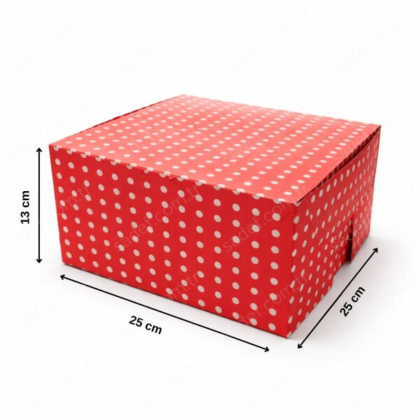 NO:2 KARE TURTA KUTUSU ( 25X25X13 CM ) 50 AD