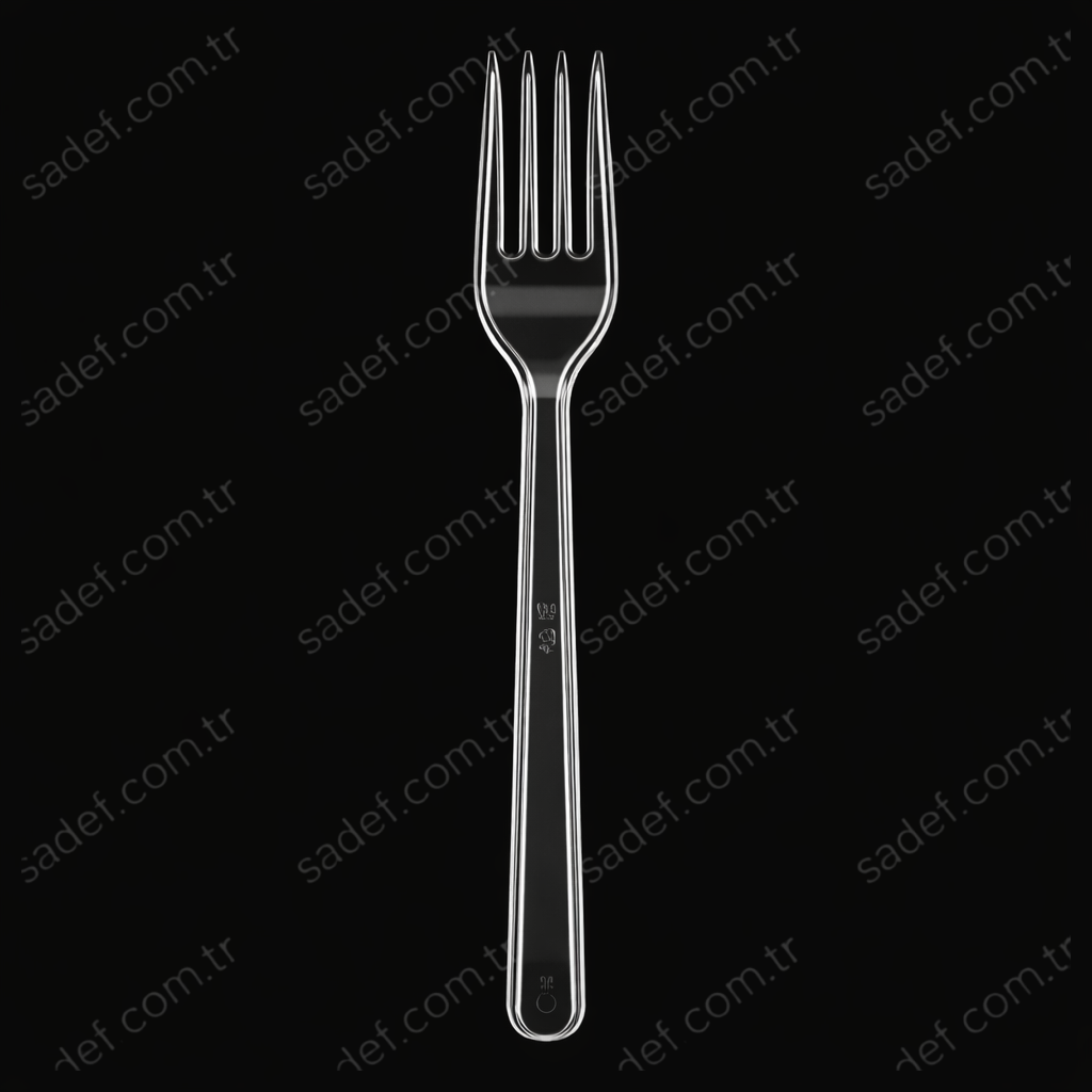 PLASTİK LÜX ÇATAL ŞEFFAF 2,8 GR 100 ADET X 40 PAKET