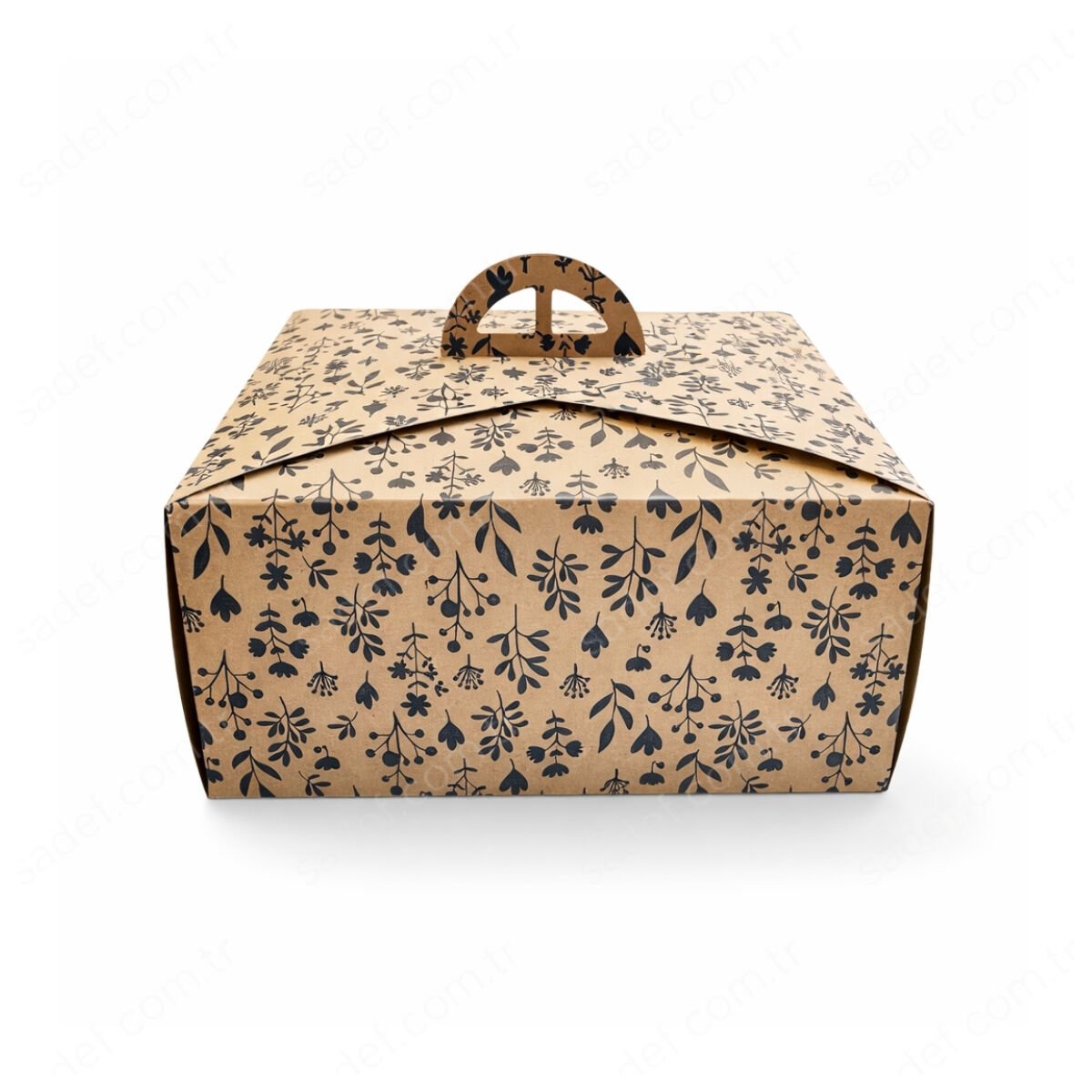 KRAFT SAPLI  NO:1 KARE TURTA KUTUSU ( 21X21X13 CM ) 50 AD