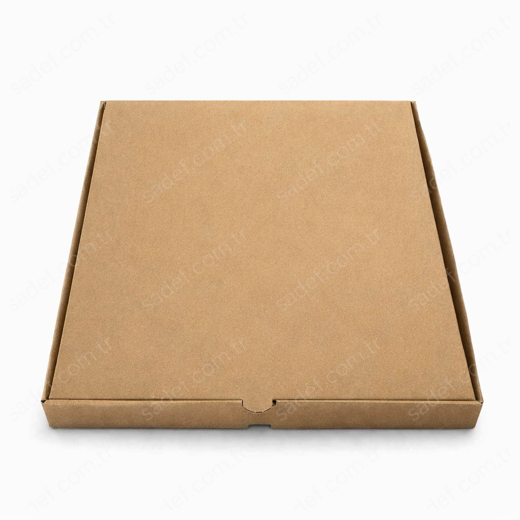 BASKISIZ KRAFT OLUKLU 33X33X4 CM PİZZA KUTUSU 100 ADET
