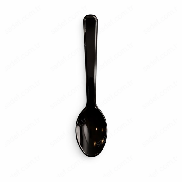 SİYAH LÜX SUP DALGALI DONDURMA & TATLI KAŞIK 2,5 GR 100 ADET X 20 PAKET