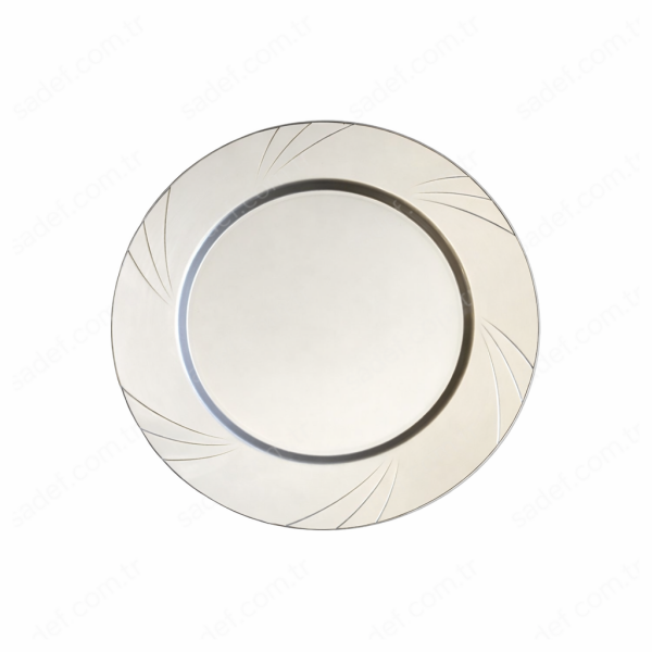 SİLVER KRİSTAL TABAK 23 CM 6 ADET X 24 PAKET
