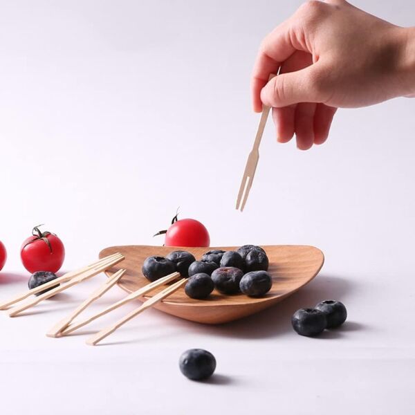 BAMBU AHŞAP CİPS ÇATALI 100 ADET