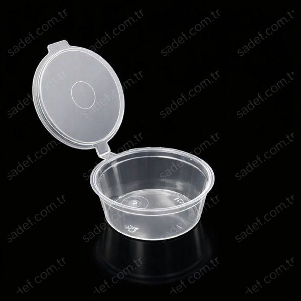 2 OZ KAPAKLI SOS KABI 60 ML PP ŞEFFAF 50 ADET X 20 PAKET