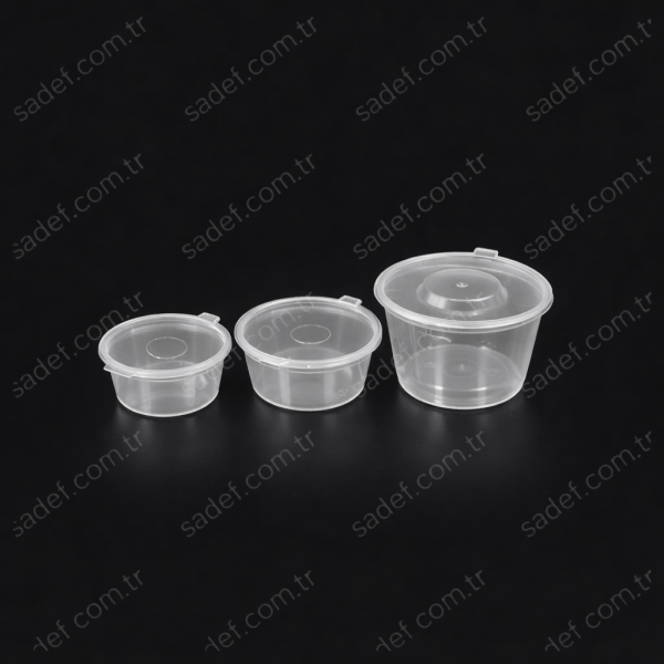 2 OZ KAPAKLI SOS KABI 60 ML PP ŞEFFAF 50 ADET X 20 PAKET