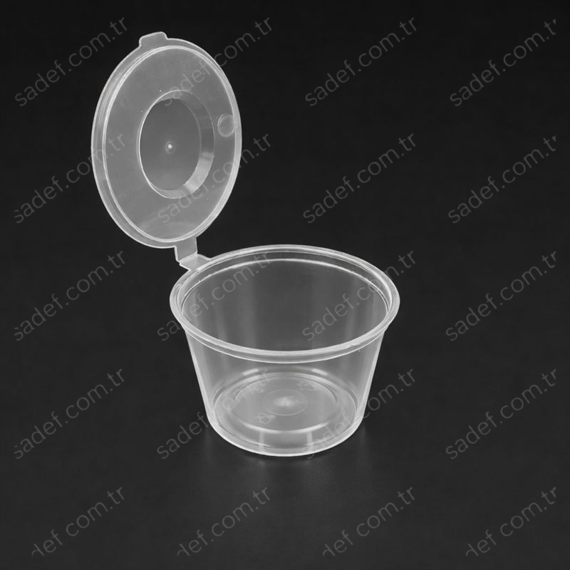 4 OZ KAPAKLI SOS KABI 120 ML PP ŞEFFAF 50 ADET X 10 PAKET