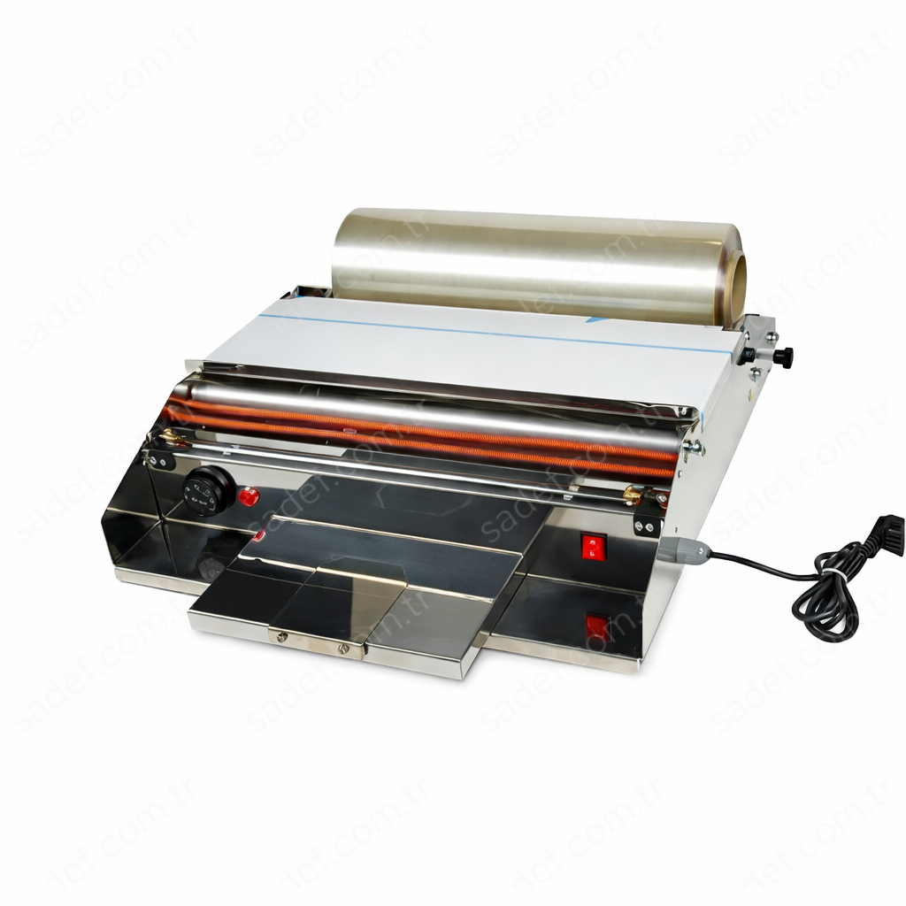 ELEKTRİKLİ PASLANMAZ STRECH FİLM MAKİNESİ YATAY MODEL