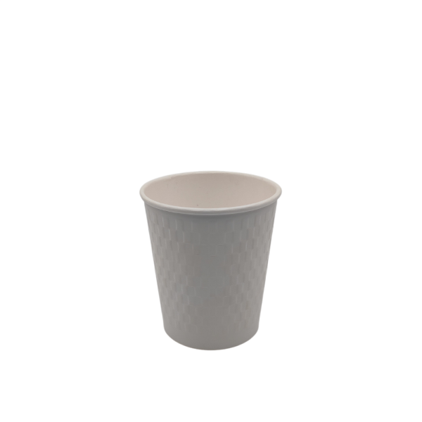 BEYAZ EMBOSSED 8 OZ BASKISIZ KARTON BARDAK SICAK 800 ADET