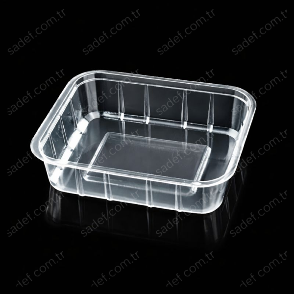 FT 54 H:40 155X110X40 ÜST FOLYO YAPIŞTIRMALI KAP PP 11,5 GR FOLYOTERM ŞEFFAF 1080 ADET