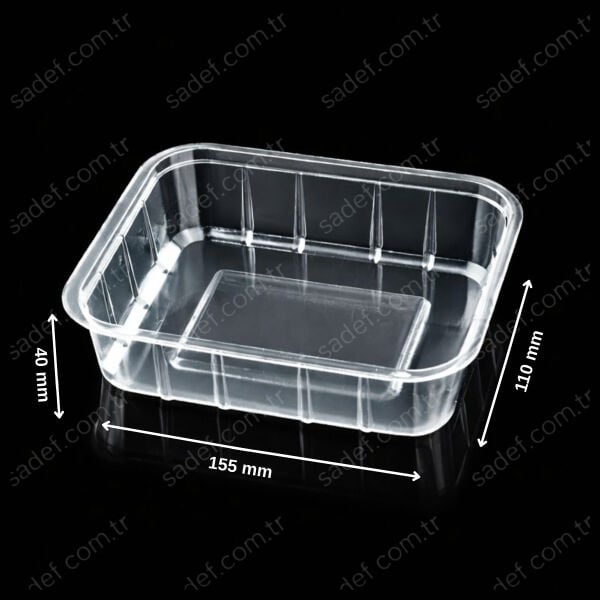 FT54 H:40 115X110 PP ÜST FİLM YAPIŞTIRMALI KAP 11,5 GR FOLYOTERM +4 FRESH ŞEFFAF 1080 ADET