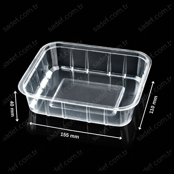 FT54 H:40 115X110 PP ÜST FİLM YAPIŞTIRMALI KAP 11,5 GR FOLYOTERM +4 FRESH ŞEFFAF 1080 ADET