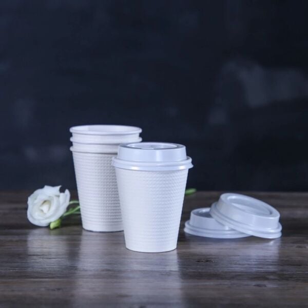 BEYAZ EMBOSSED 14 OZ BASKISIZ KARTON BARDAK SICAK 800 ADET