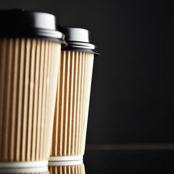 KRAFT RIPPLE 14 OZ BASKISIZ KARTON BARDAK SICAK 500 ADET