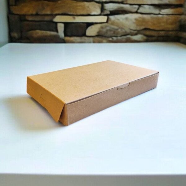 KRAFT ( BASKISIZ ) BAKLAVA KUTUSU 1 KG ( 26X18X4 CM ) 100 AD