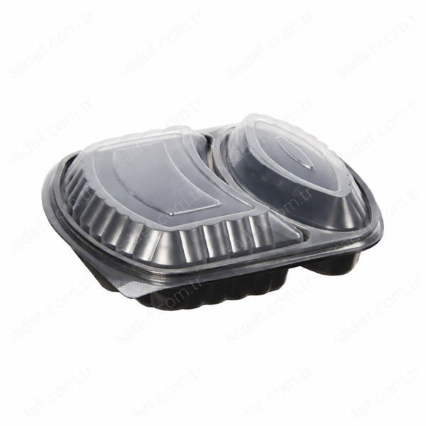 2 BÖLMELİ GIDA KABI SET MEYPAK ( SICAĞA DAYANIKLI ) 200 ADET