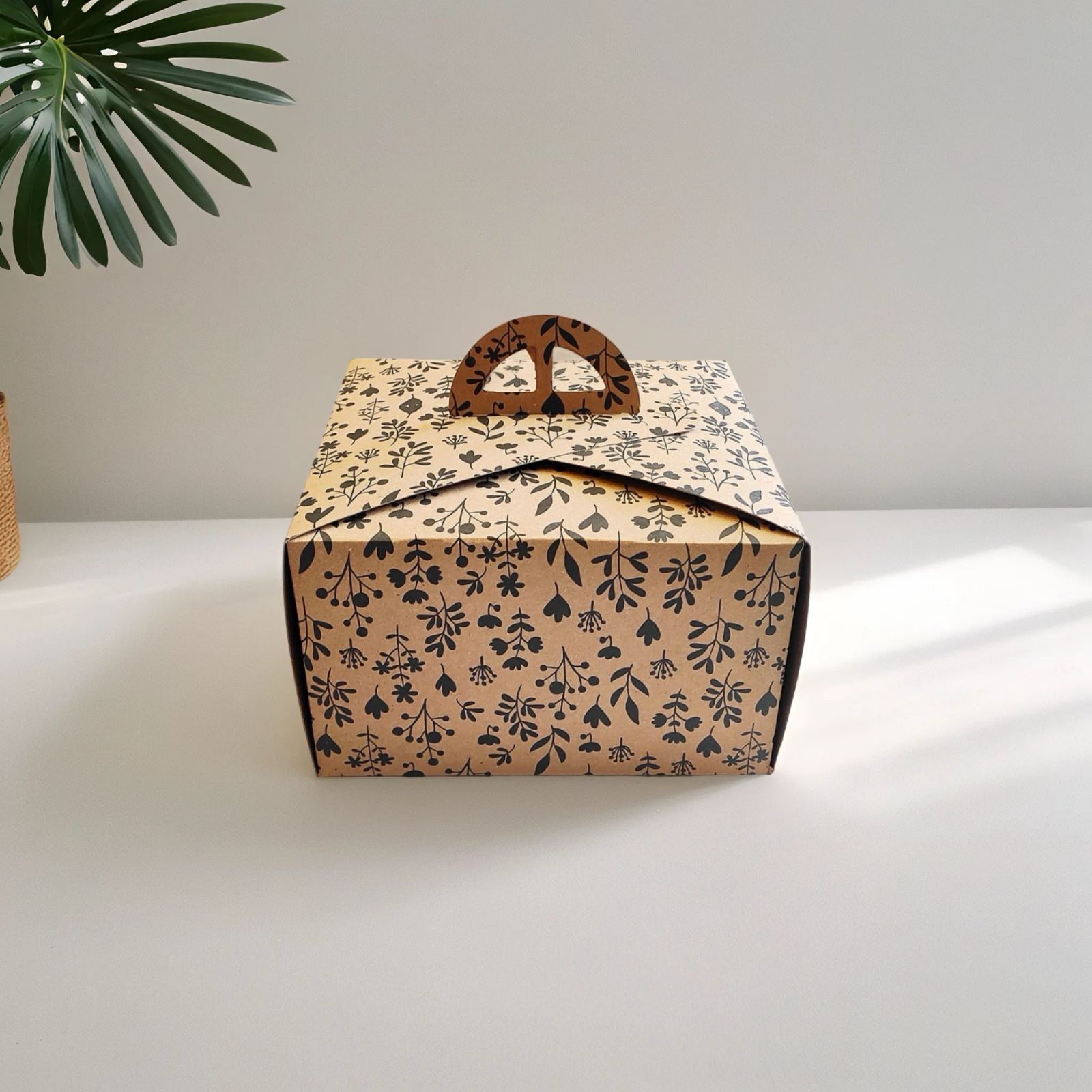 KRAFT SAPLI  NO:1 KARE TURTA KUTUSU ( 21X21X13 CM ) 50 AD