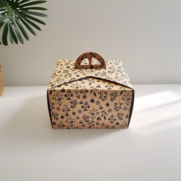 KRAFT SAPLI  NO:1 KARE TURTA KUTUSU ( 21X21X13 CM ) 50 AD