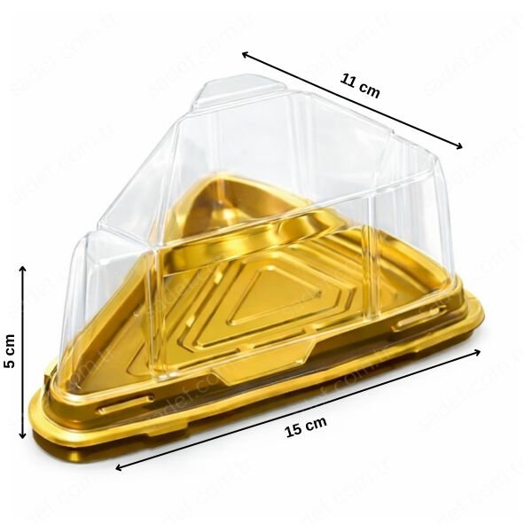 EFM ÜÇGEN PASTA GÖVDE  + KAPAK 16 GR GOLD 200 ADET