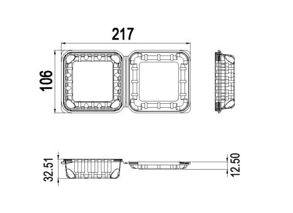 L-010 LİMERA 150 CC KAPAKLI KARE ŞALE 12 GR 1000 ADET