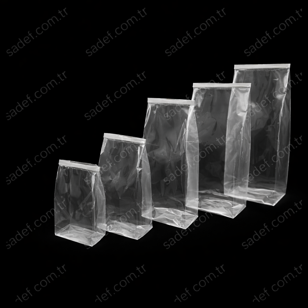 OPP KARE TABAN TORBA 14X31+8 100 ADET